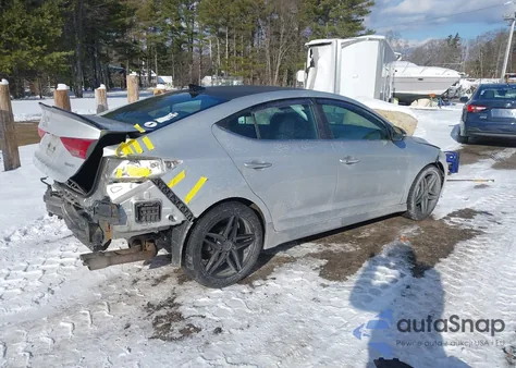2018 Hyundai Elantra Sport from USA, damaged, VIN KMHD04LB5JU723306